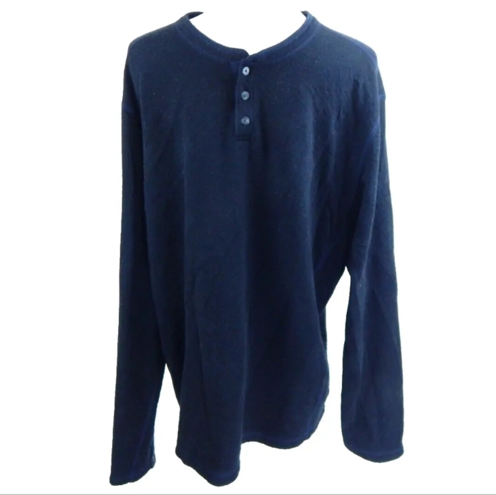 Carbon2Cobalt French Terry Pullover Henley